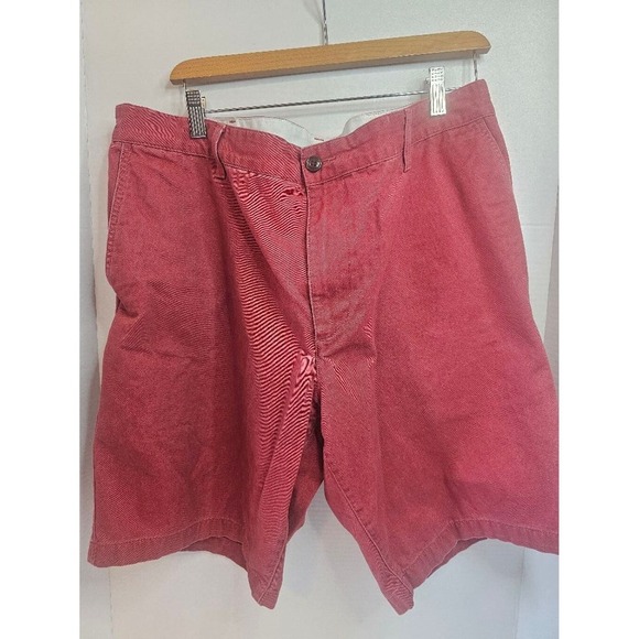 Men's Dockers Ultimate 9.5" Shorts Size 40 Brick Red‎ Casual Chino Flat Front - Picture 1 of 7